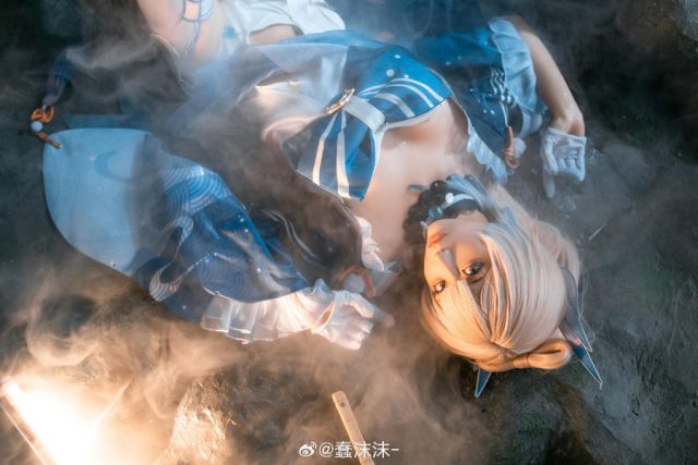 原神·珊瑚宫心海COSPLAY赏析：蠢沫沫精湛的COS还原